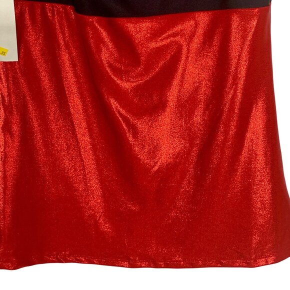 Bal Togs Sleeveless Tank Top Tunic L Dance Lyrical Jazz Iridescent Red Black - Picture 4 of 9